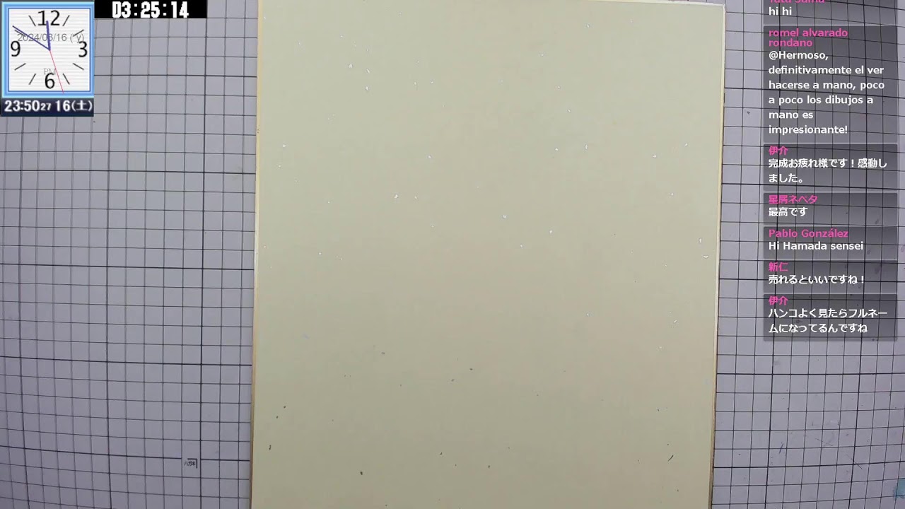 つぐもも漫画作業2024/03/16