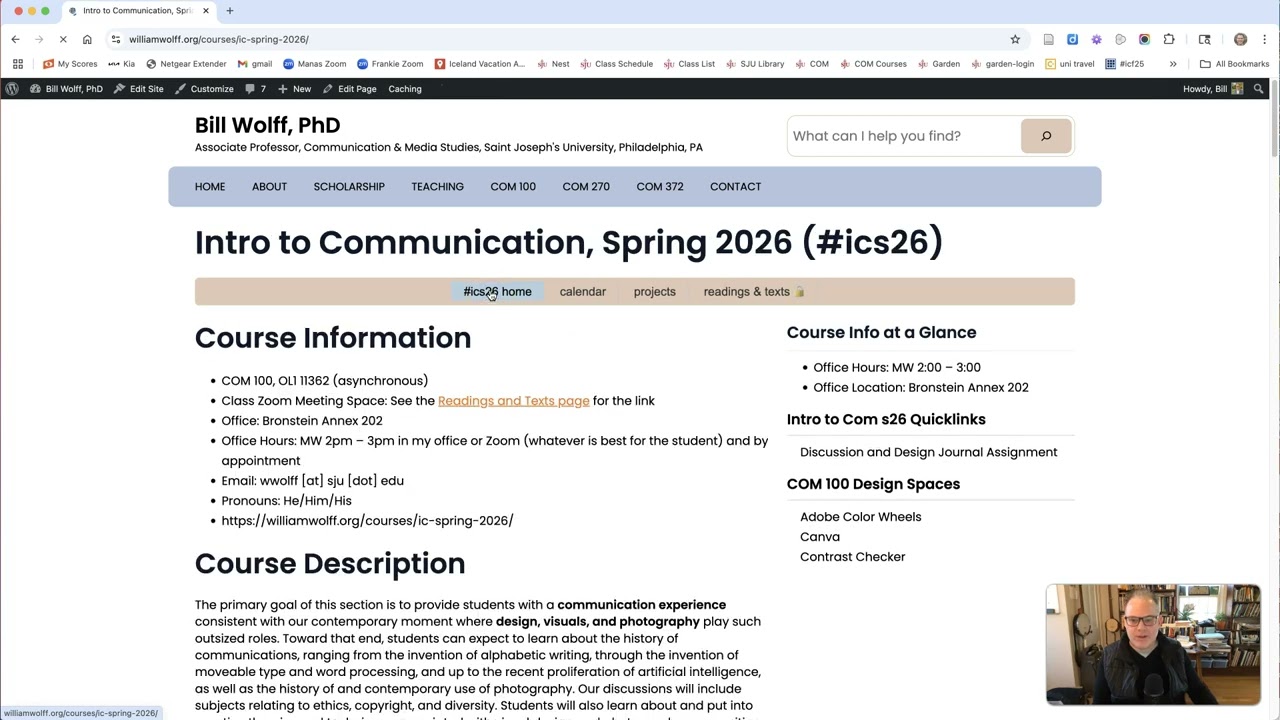COM 100 Spring 2026 Week One Video