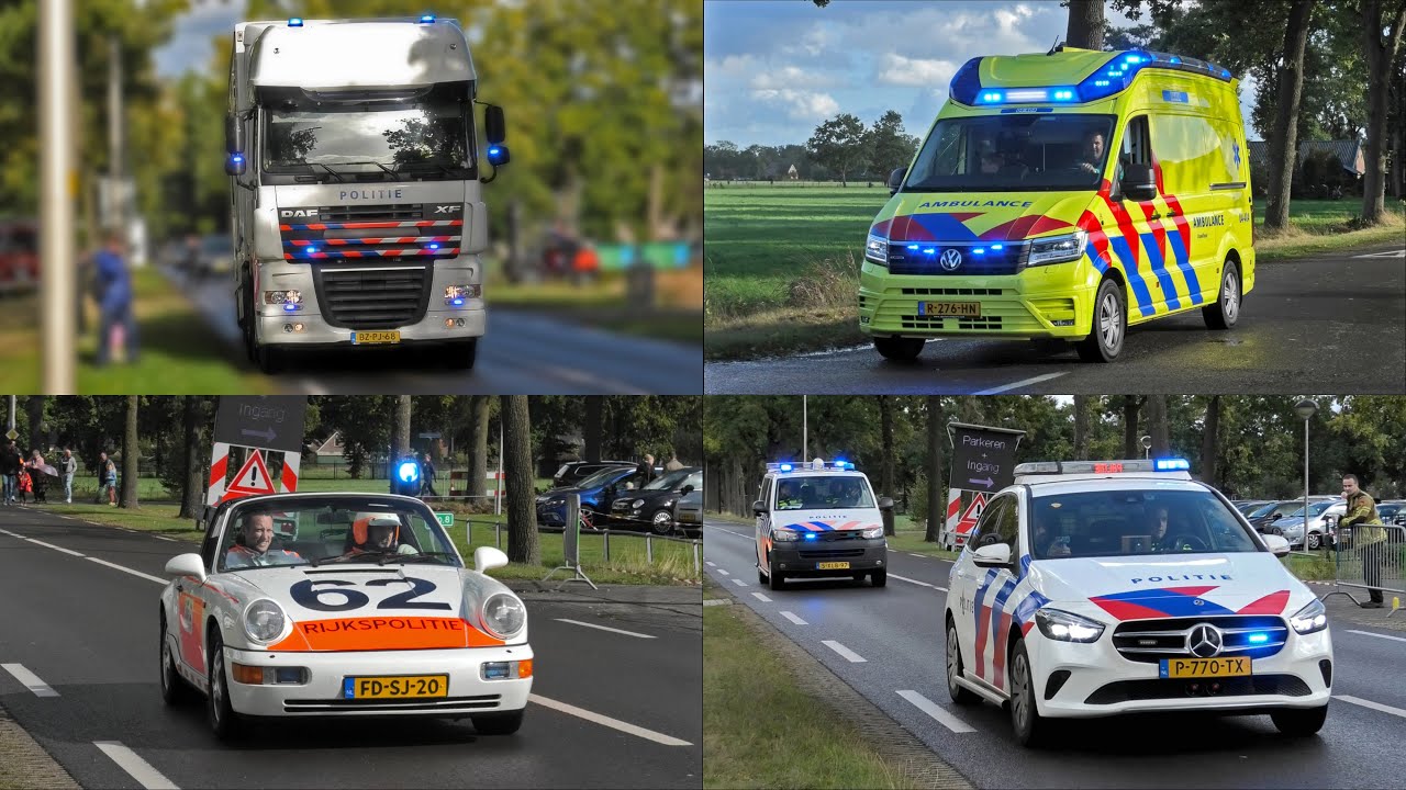 112 Dag Nieuwleusen | [3 Toon] Veel Brandweer, Politie & Ambulances met spoed voor demonstraties