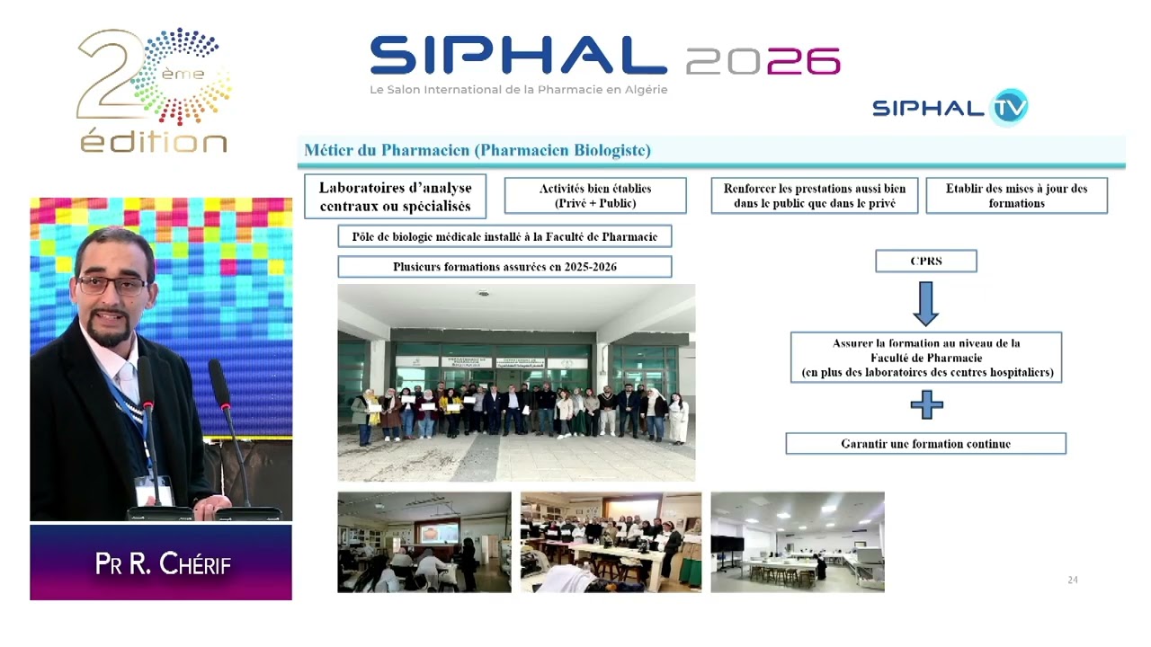 SIPHAL 2026, La Faculté de Pharmacie face aux défis de la santé de demain, Pr Chérif.