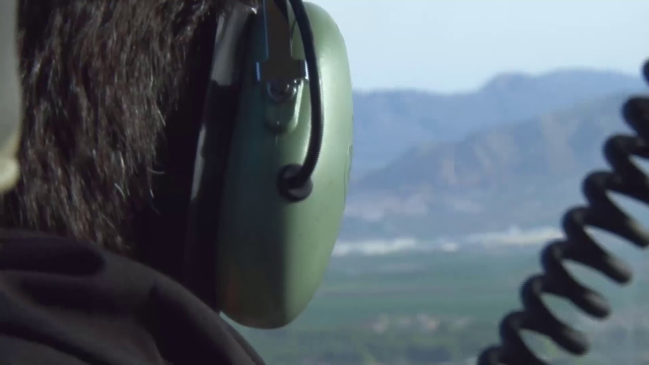 La gota fría vista desde el aire sobre el Mar Menor