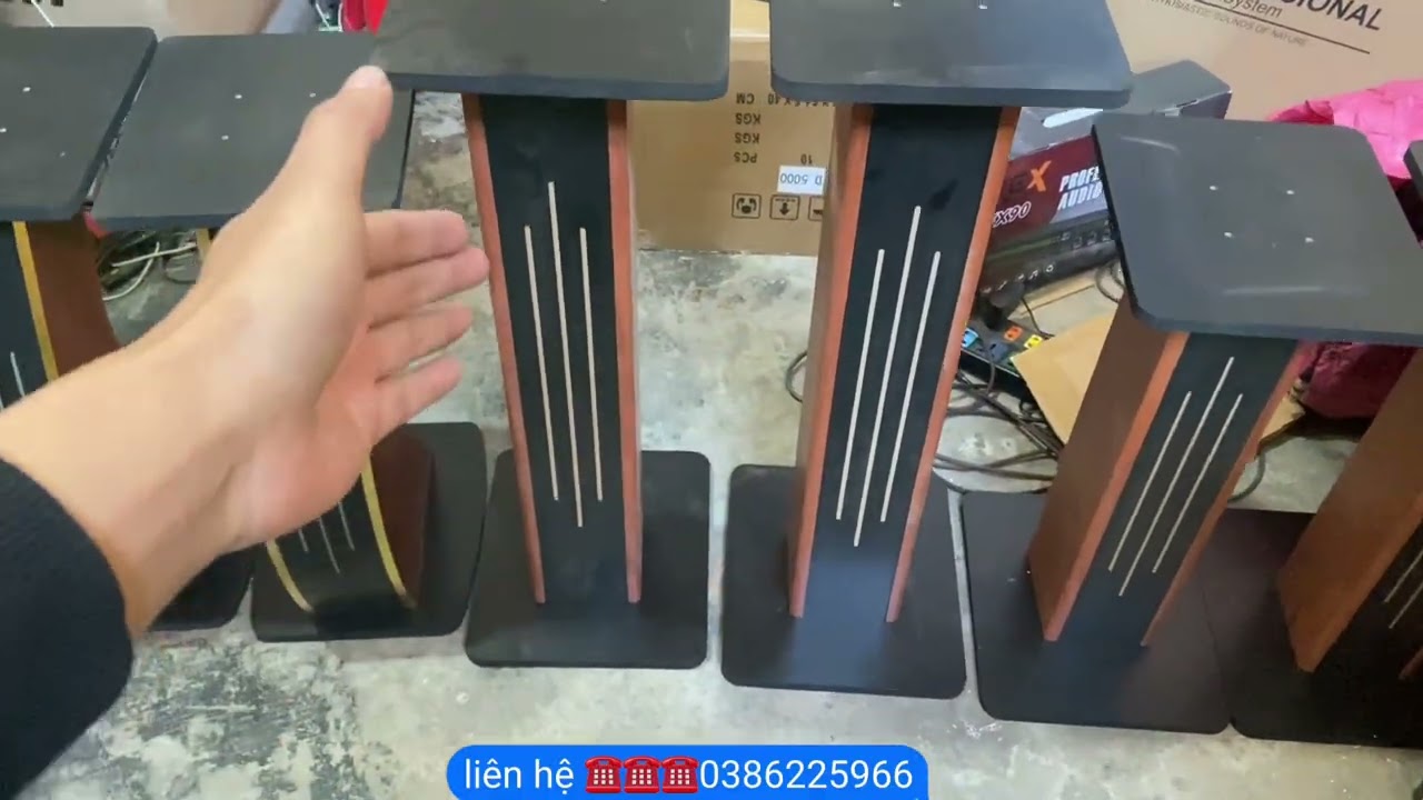 Khuyến mại chân loa gỗ các loại cong thẳng để loa full loa đứng loa nằm