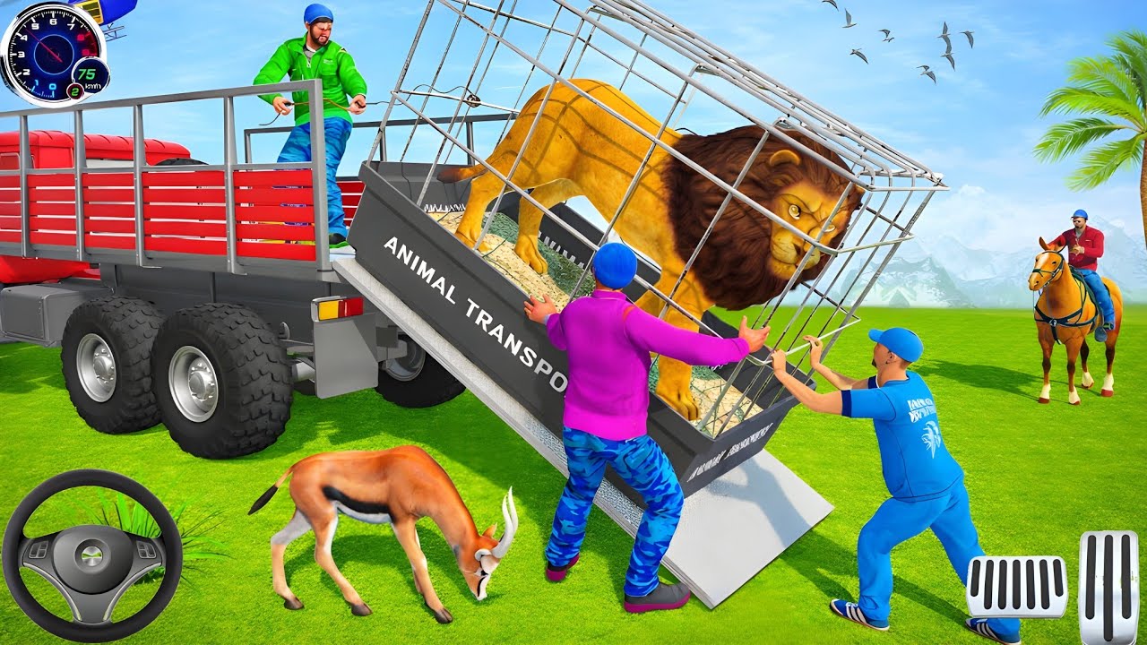 Animal Cargo Truck Driving Game 3D - Animal Transport Cargo Truck 2025 - Android Gameplay 