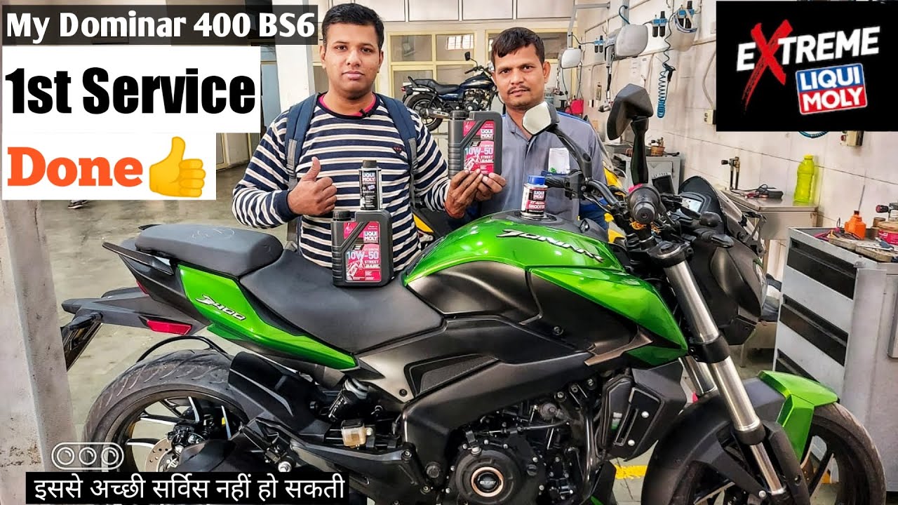 First service of bajaj Dominar 400UG BS6 | With Liqui Moly | Service Cost, Vlogger Akash Chaturvedi