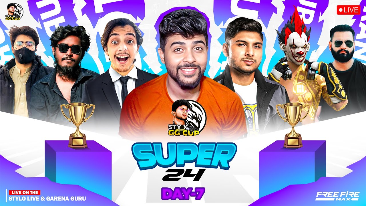 4v4 Contra Cup🏆Super 24😮DAY - 7😎 #thestylolive - freefirelive