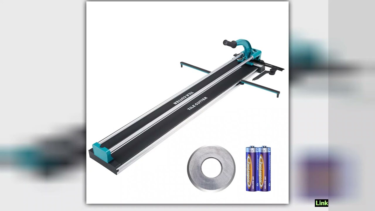 SucceBuy Manual Tile Cutter Porcelain Ceramic Tile Cutter with Tungsten Carbide Cutting Wheel Infra