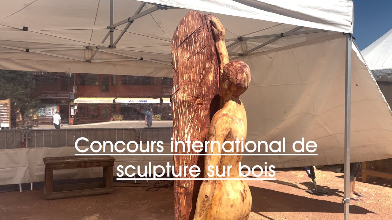 Concours international de sculptures sur bois - Les Karellis