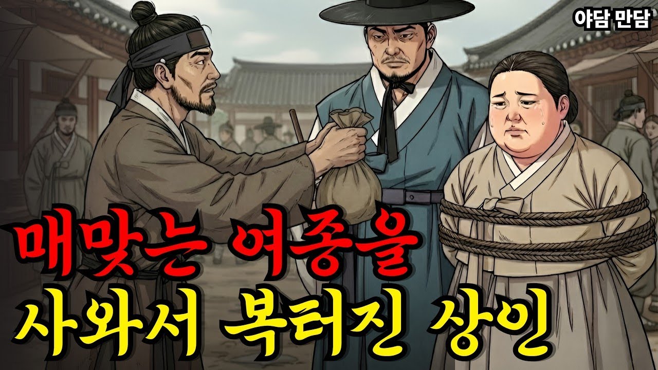 매맞는 여종을 사와서 복터진 상인  야담 만담 옛날이야기 옛날만담 사연