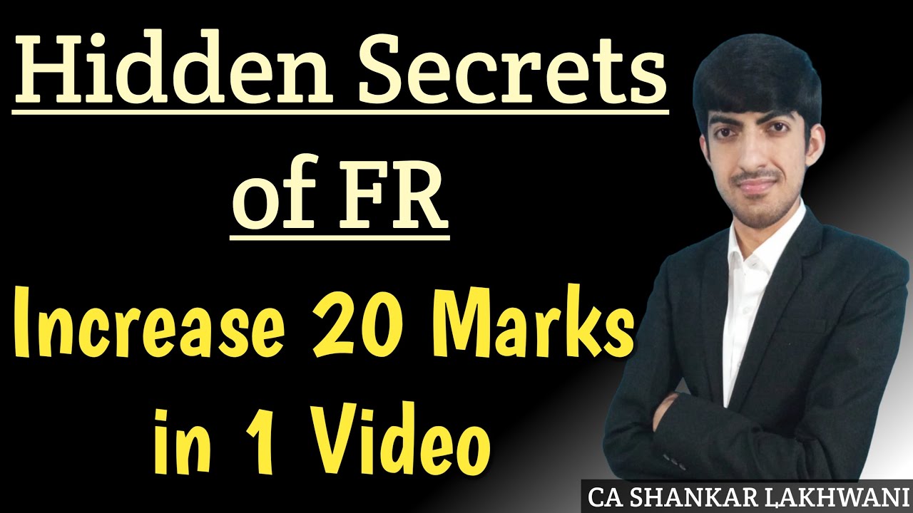 Only Rankers know these Secrets I Increase 20 Marks in 1 Video I Hidden Secrets of CA Final FR
