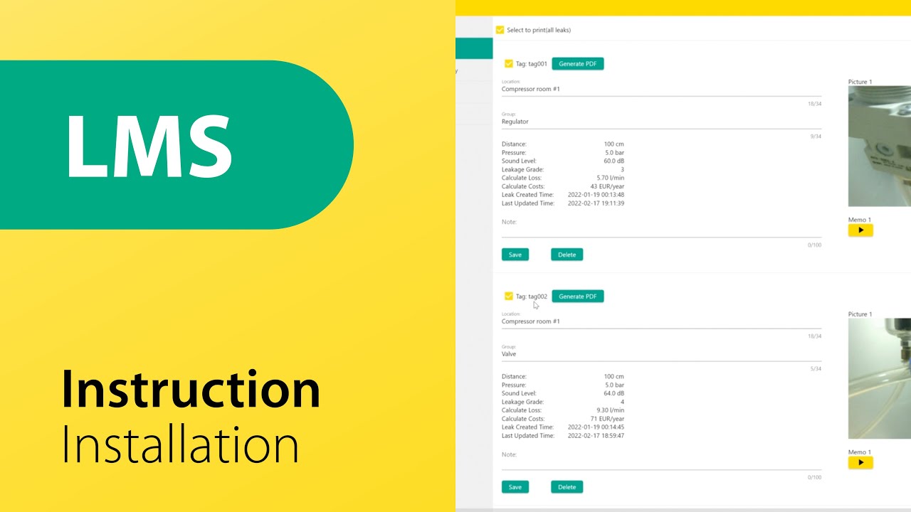 SUTO Leak Management Software (LMS) with S531 - Instruction and Installation (English)