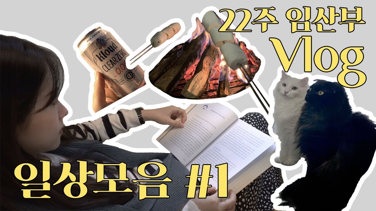 임산부 브이로그🤰/ ep.1 22주차 임산부 남편없는 주말💦 (+무알콜맥주 도전?🔥) / 고양이집사, 베란다텃밭, 전원주택라이프, 정원구경, 밭농사, 바베큐, 불멍