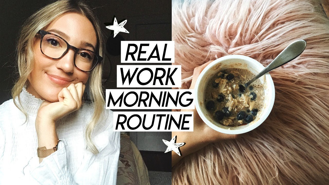 my REAL 9-5 work morning routine | morning routine while working