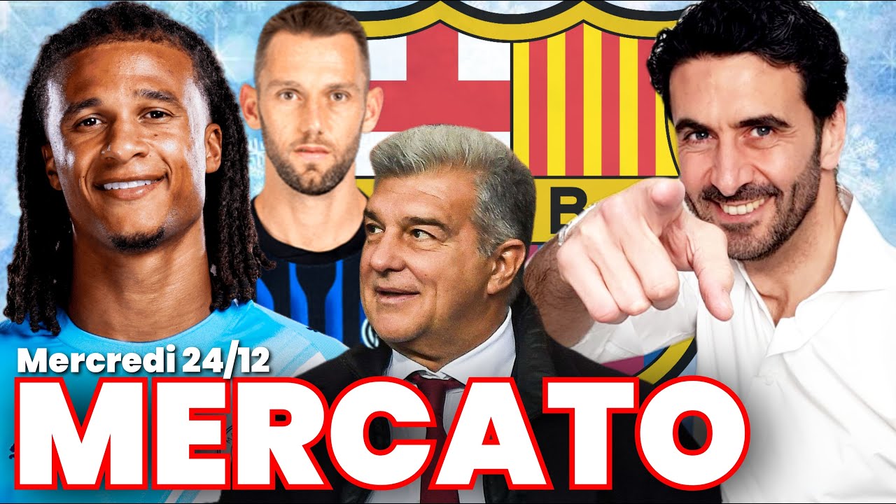 🔴 𝗡𝗘𝗪𝗦 𝗠𝗘𝗥𝗖𝗔𝗧𝗢 𝗕𝗔𝗥𝗖𝗔 𝗥𝗘𝗔𝗟 𝗠𝗔𝗗𝗥𝗜𝗗 : Barça sur AKE, DE VRIJ, OTAMENDI, GUEHI... RUBEN NEVES au Real ?