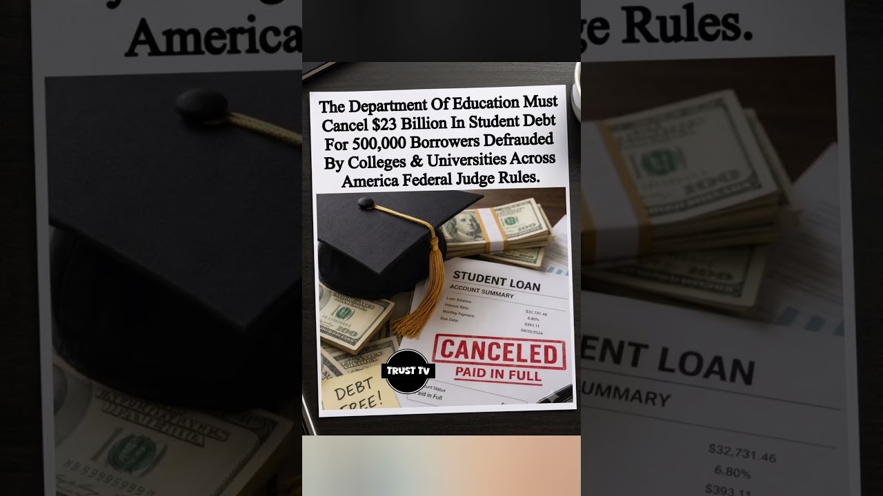 $23 Billion Cancelled: Federal Judge Orders Student Debt Forgiveness For 500,000 Borrowers! 🎓💰​