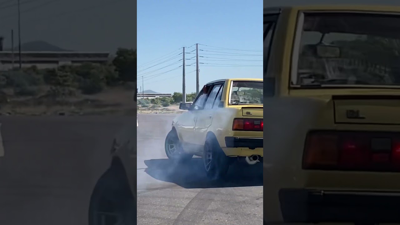 Dual beams burnout | Gwala beams🔥😎 #dualbeams #toyota #yamaha #toyotacorolla #burnout #fyp #shorts