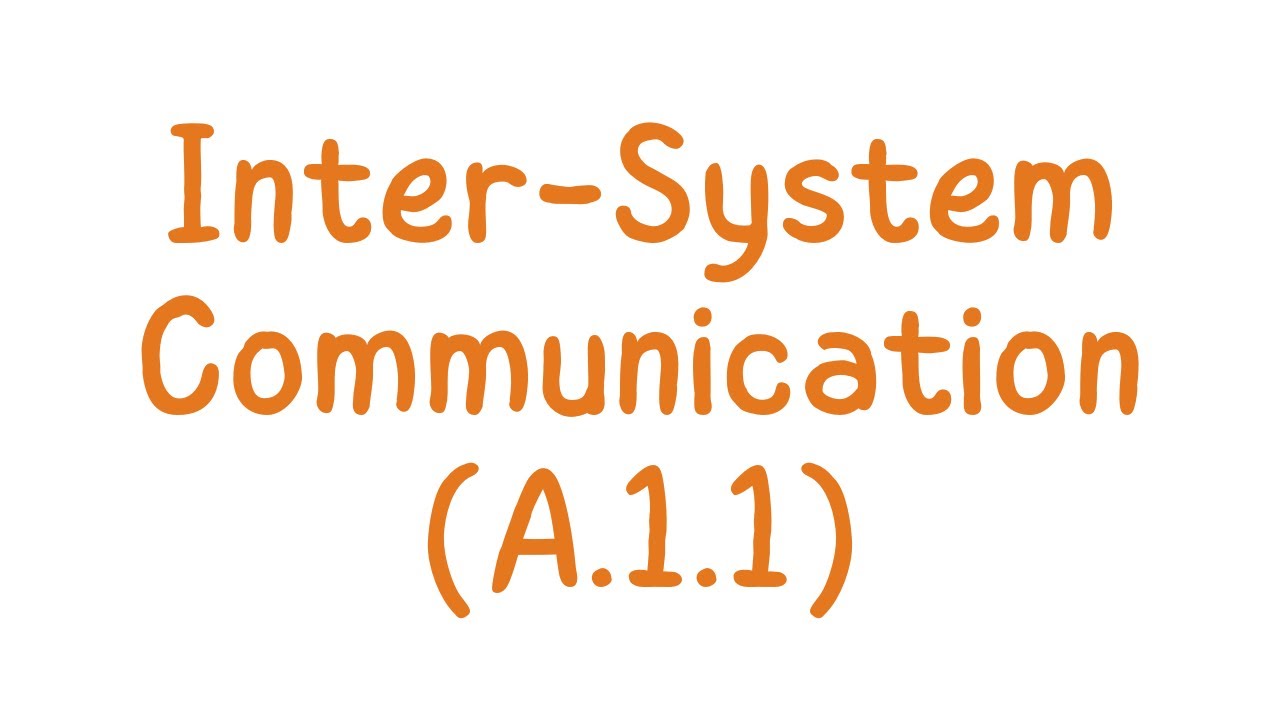 IB Sports Science- Inter-System and Commication Explained
