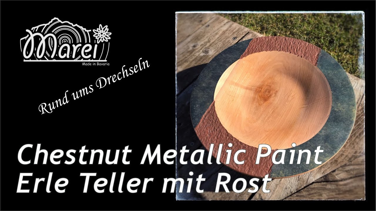 Chestnut Metallic Paint   Erle Teller mit Rost