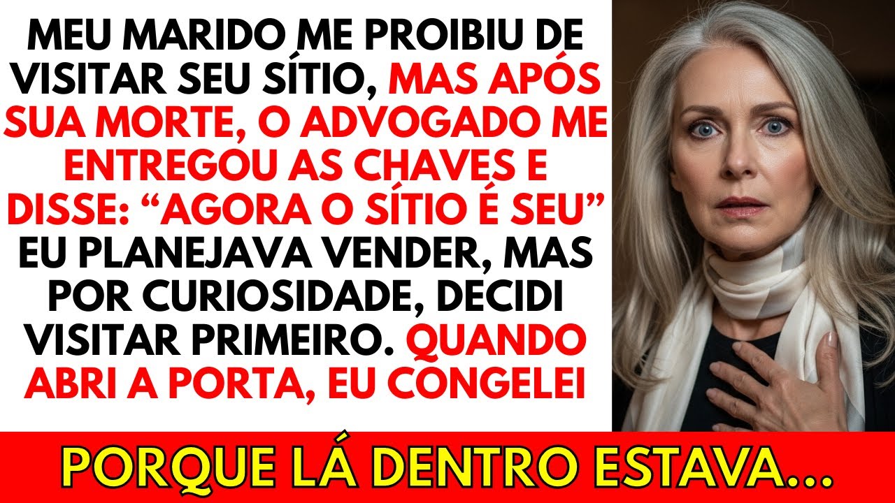 Meu marido morreu guardando um segredo, até que fui para o sítio que ele sempre me proibia visitar..