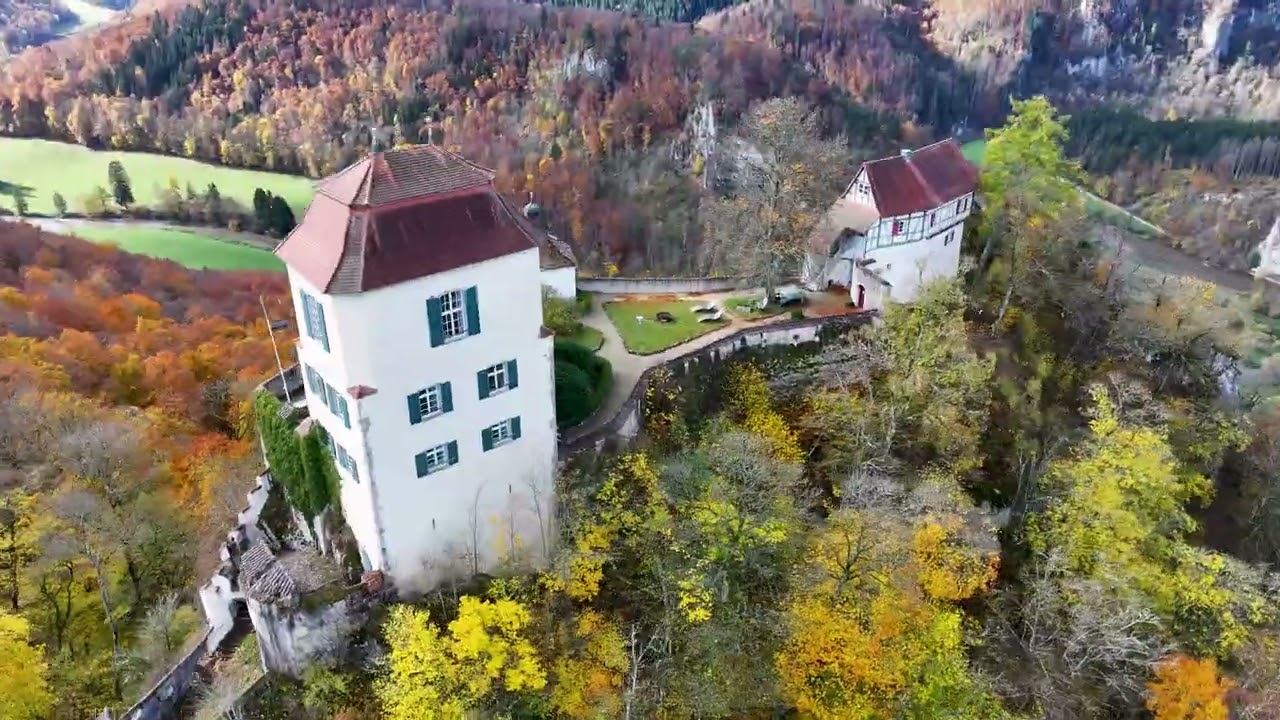 🎥 Schloss Bronnen, Beuron Abbey #schlo&szlig; #donautal #dji #drohne #flugschule
