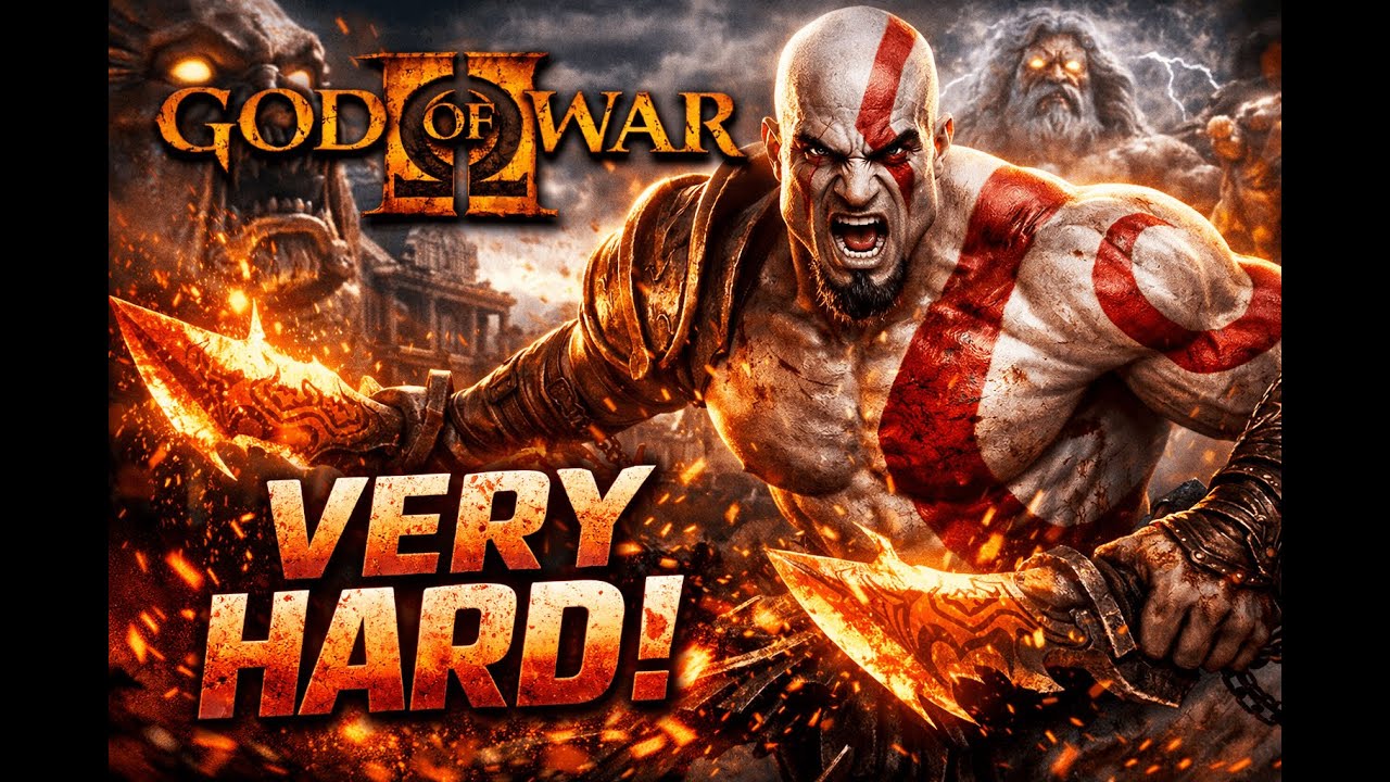 Kratos Raiz: God of War 2 SEM Upgrade no Very Hard
