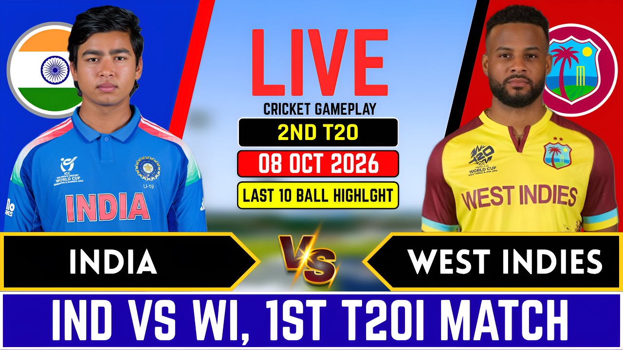 India vs West Indies, 2nd t20 Match - Higlights l IND vs WI l Score & commentary, Last 10 ball