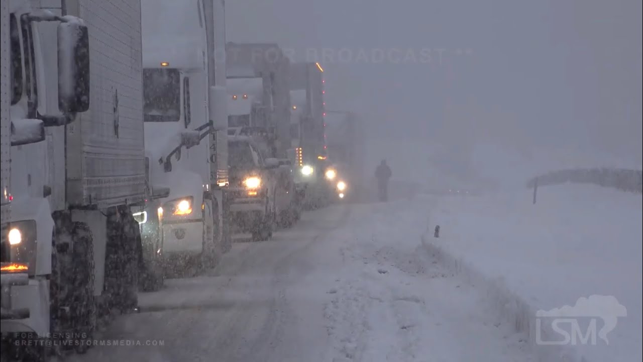 01-28-2021 Verdi, NV - I-80 Closed and Stranded Trucks