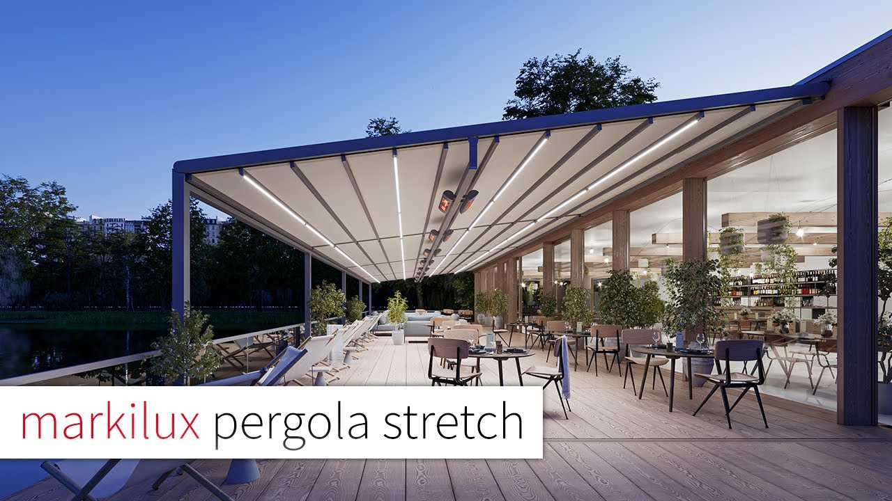 markilux pergola stretch - Sistema de toldos de gran tamaño