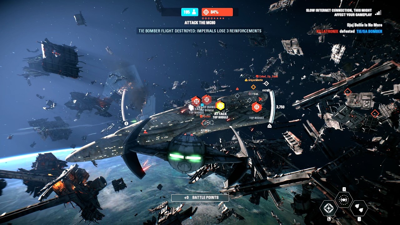 Starfighter Assault Gameplay - Endor (Empire) Star Wars Battlefront II