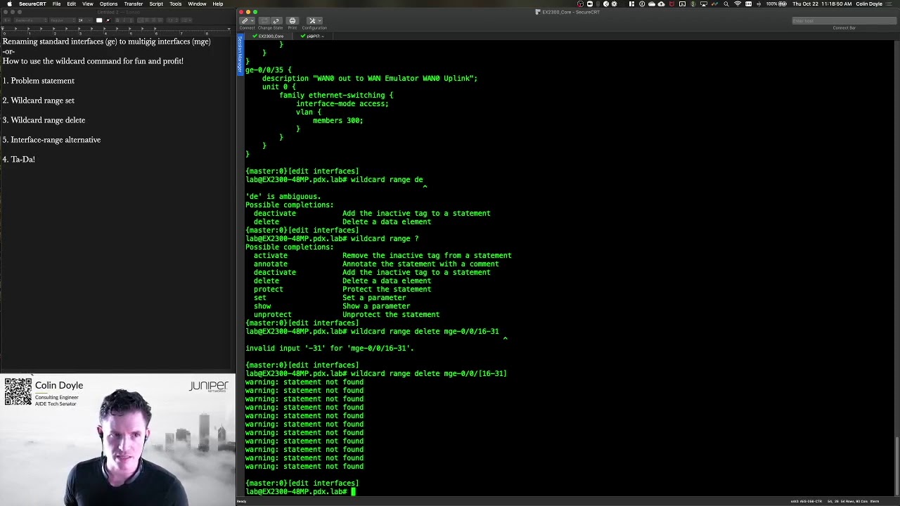 Wildcard Range Usage