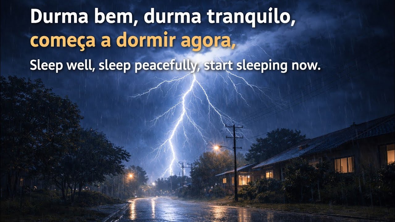 SOM DE CHUVA , DURMA BEM, DESCANSE, RELAXE!