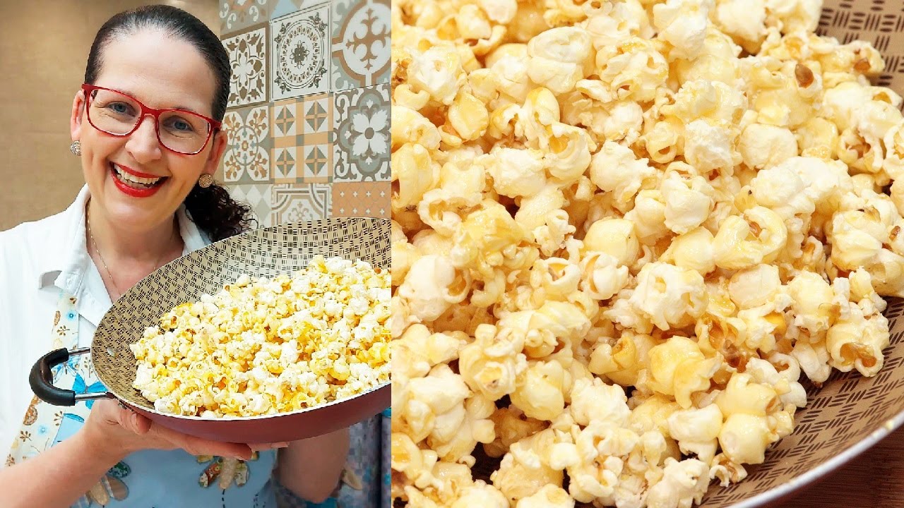 PIPOCA DOCE IGUAL DE CINEMA EM 5 MINUTOS!! SUPER CROCANTE E ECONÔMICA! FÁCIL - Isamara Amâncio