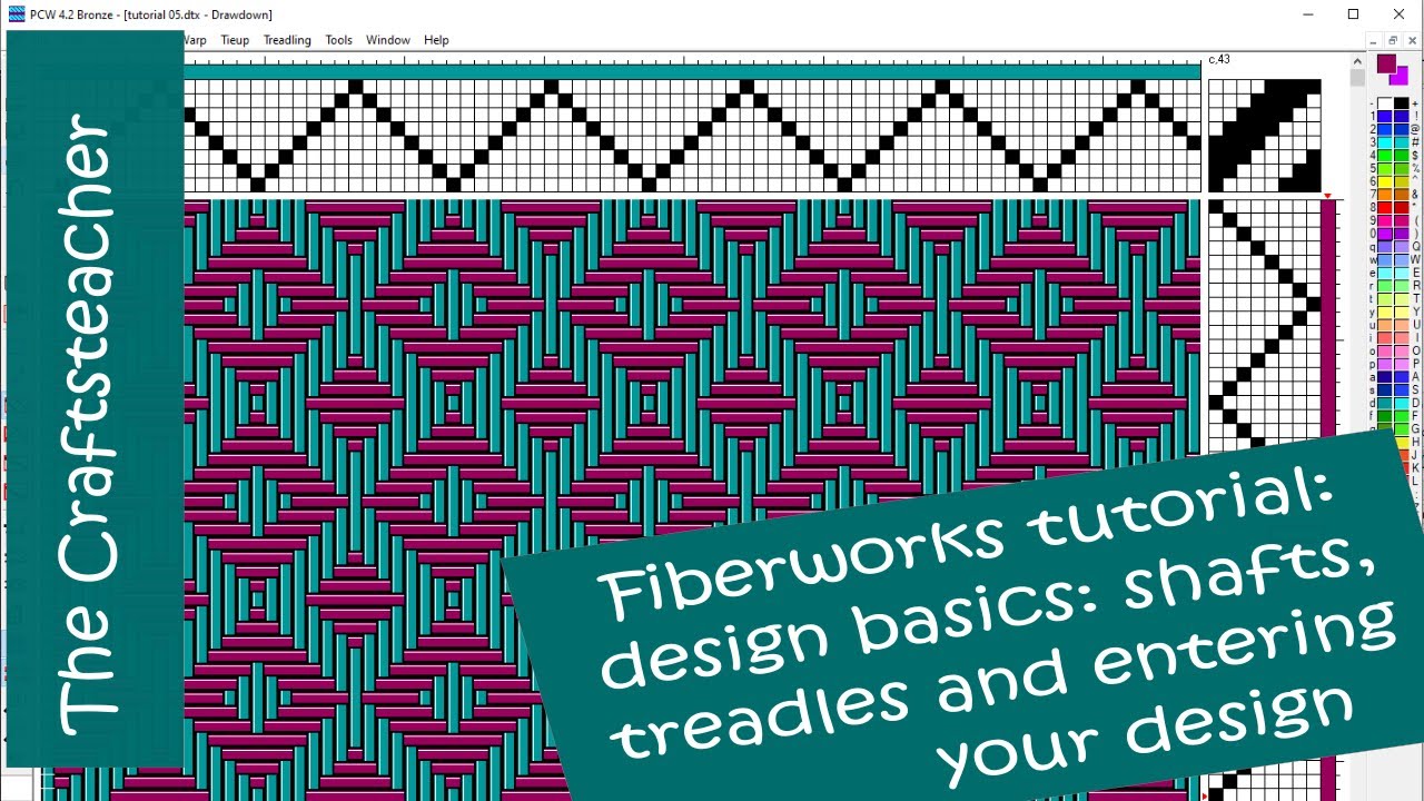 Fiberworks PCW: basic actions for creating a new desing