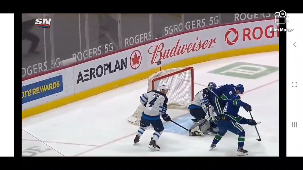 Bo Horvat Injury Vs Winnipeg Jets Hit By Shot 2021