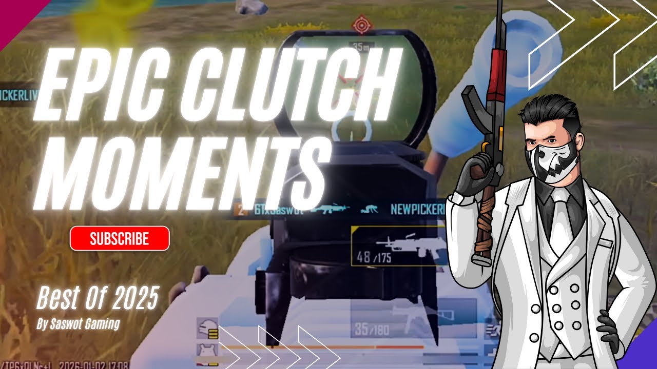 EPIC CLUTCH MOMENTS || BEST OF 2025 || BGMI 60 FPS I PHONE 15 DEVICE GAMEPLAY 