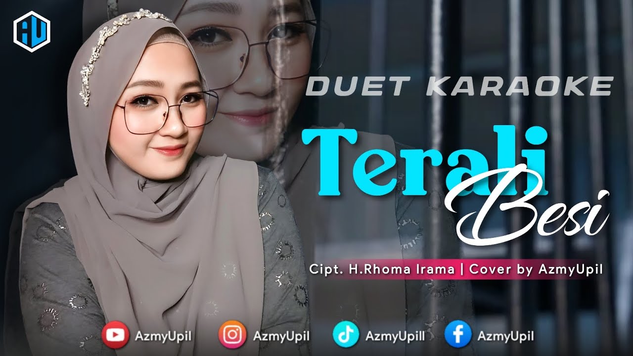 TERALI BESI - ( NOER HALIMAH ) KARAOKE DUET BERSAMA AZMYUPIL