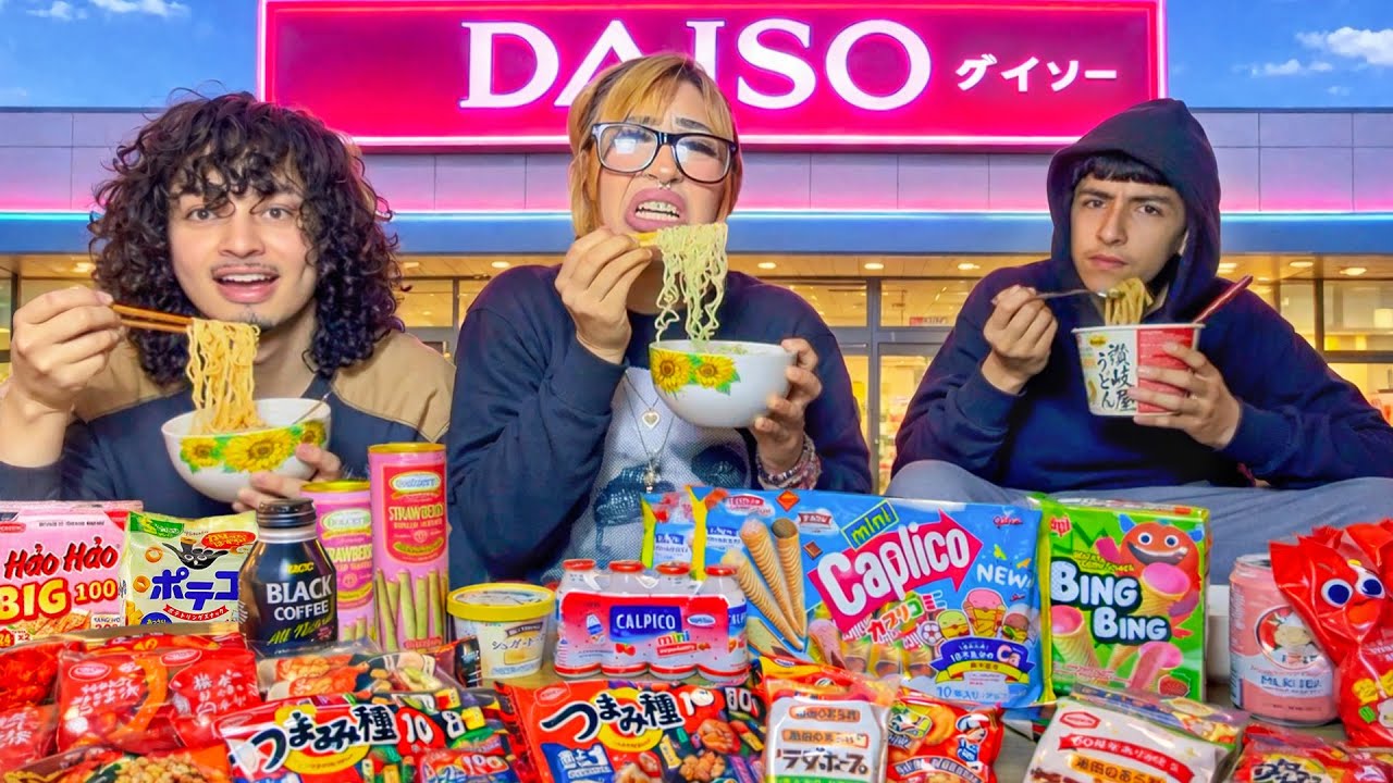 EATING ONLY DAISO FOODS FOR 24 HOURS