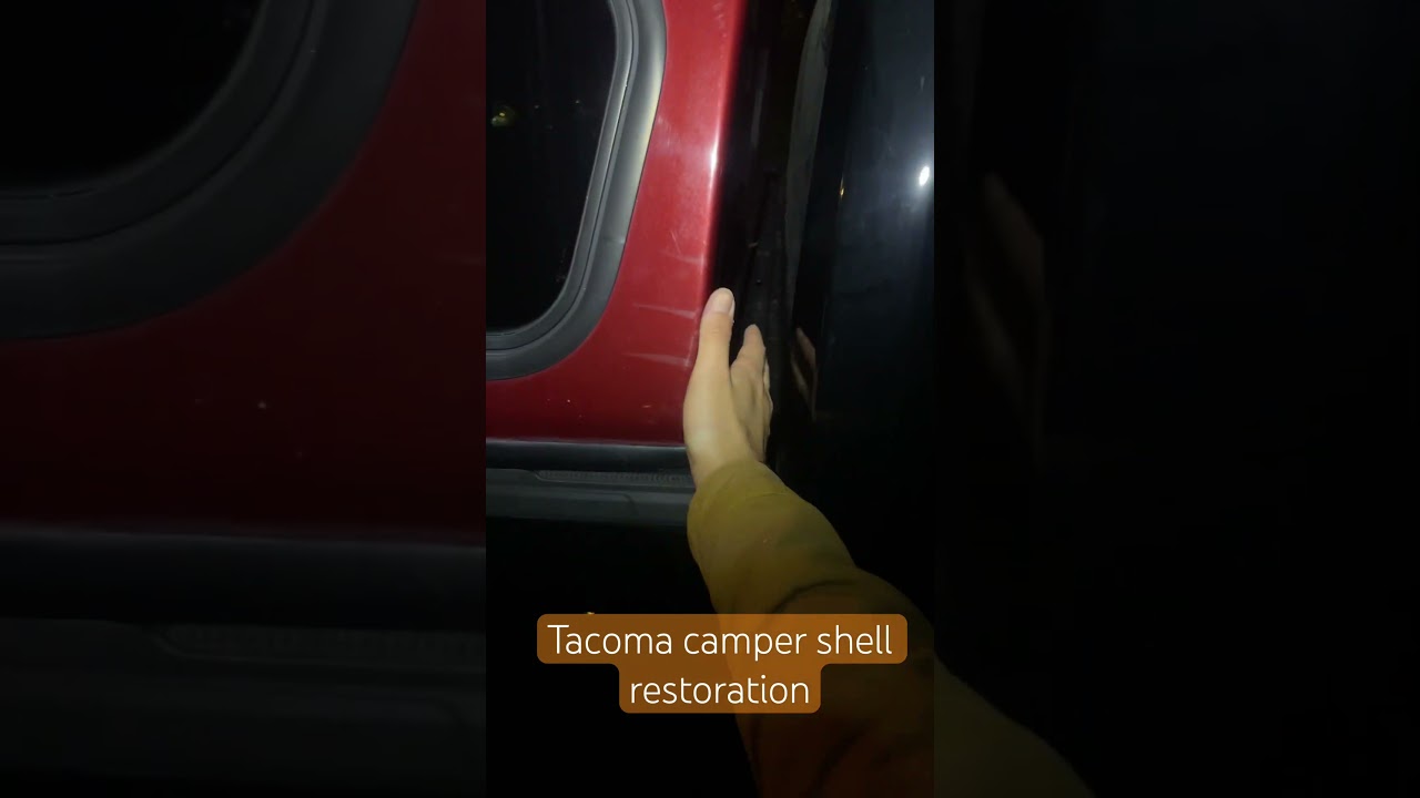 Tacoma camper shell restoration