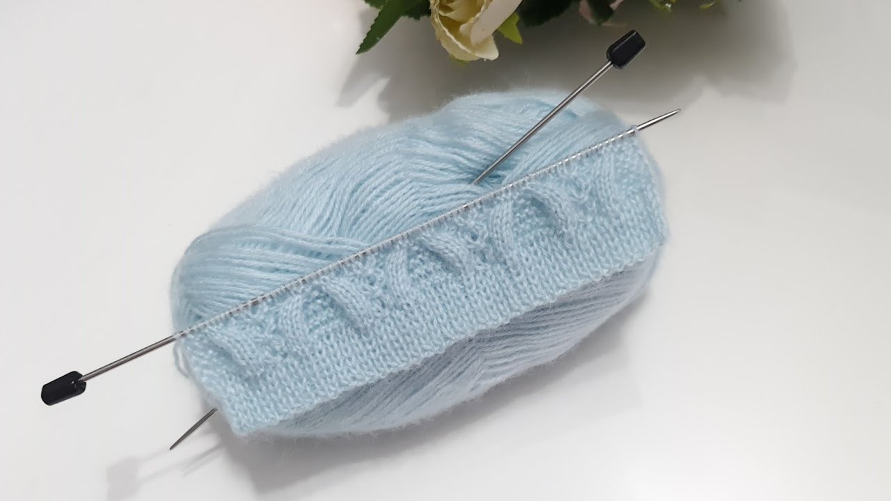 İki şiş çok güzel örgü modeli / bayan yelek hırka örgü modelleri / knitting pattern