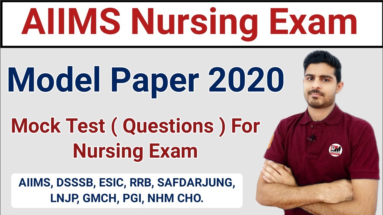 Staff Nurse Model Paper 2020