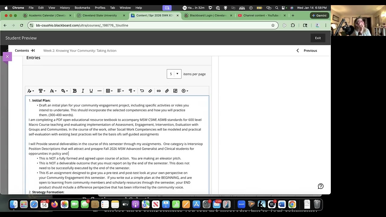 Syllabus Review SWK 626 Spring 2026