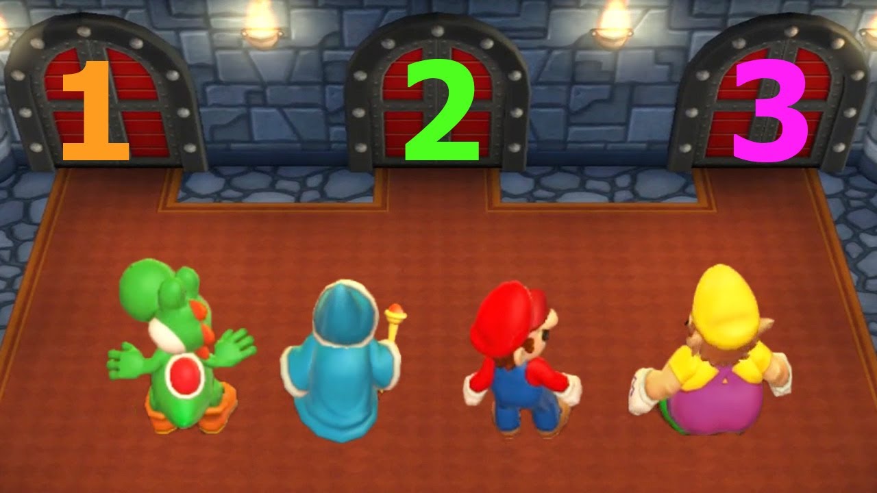 Mario Party 9 - All Mini Game Battles - Yoshi vs Magikoopa vs Mario vs Wario (Master Cpu)