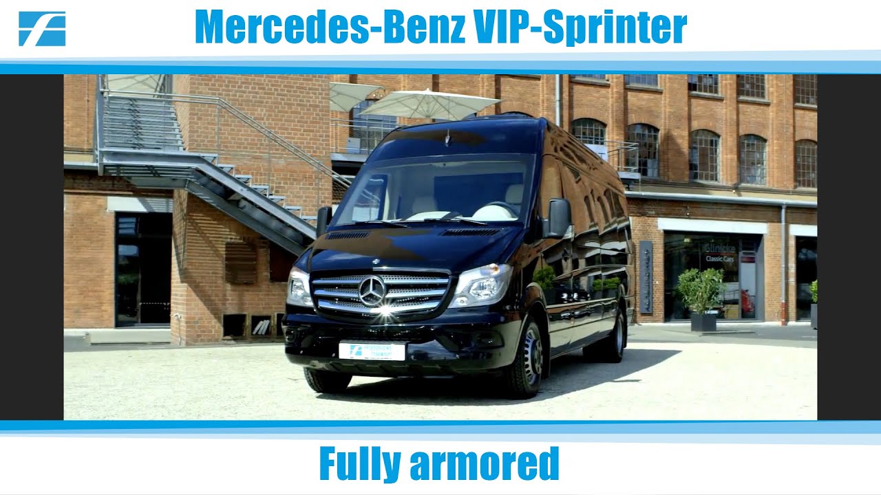 Armored Mercedes-Benz VIP Sprinter - high luxury car for VIP - made by Carl Friederichs