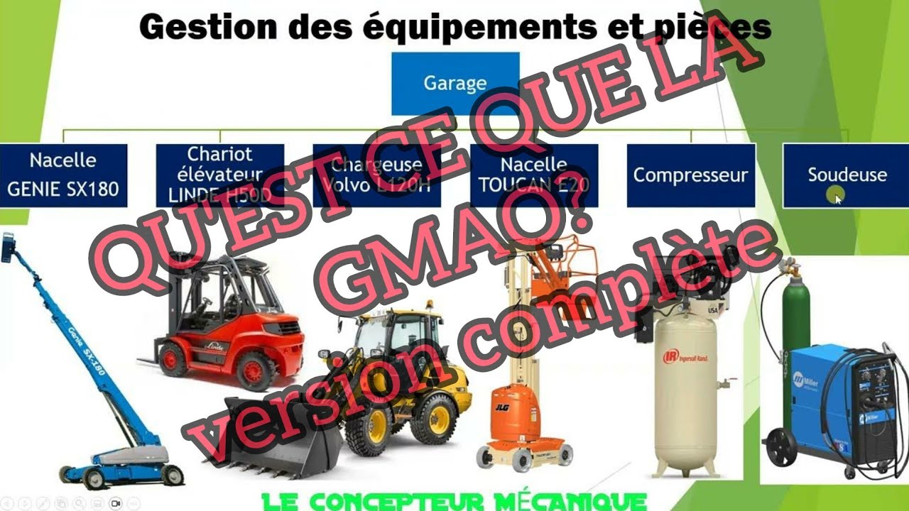 Gestion de maintenance assistée par ordinateur - Comprendre la GMAO (version longue, avec exemple)