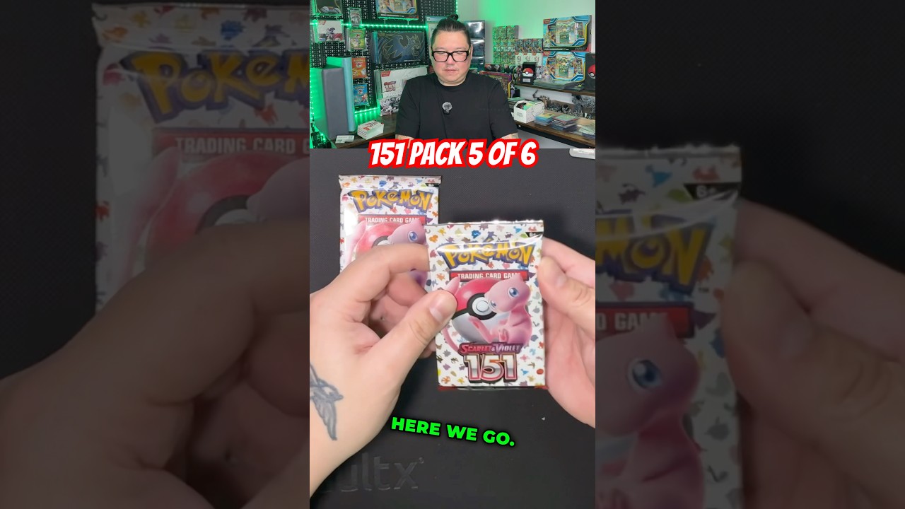 Pokemon 151 Booster Pack Rip 5 of 6