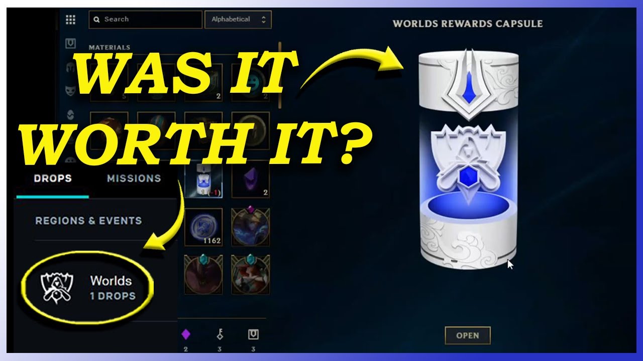 Esports & Worlds Capsule Opening | Worlds Event 2021 Drops | LoL Emotes & Icons | League of Legends