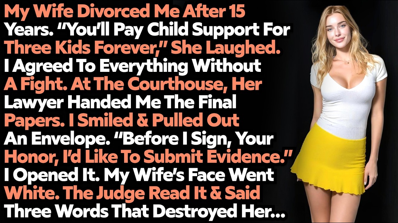 Wife Demanded Child Support For Our Kids. At The Courthouse I Opened An Envelope. Her Face Went Whit
