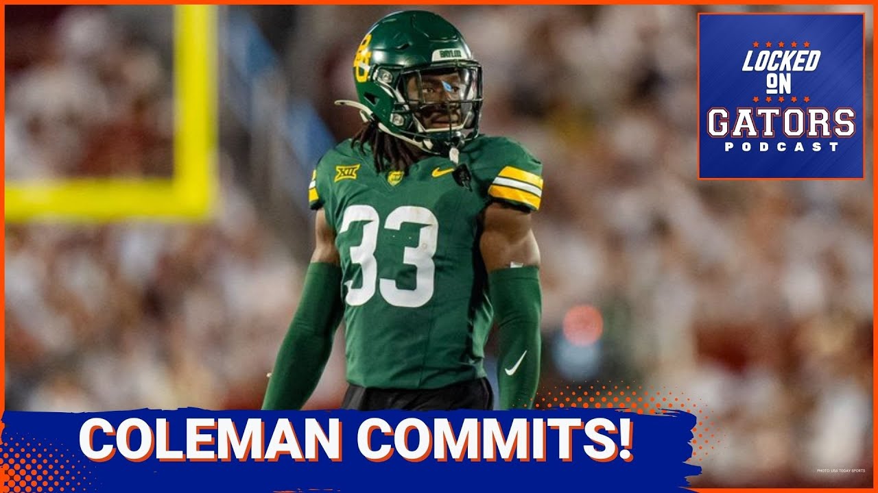 DJ Coleman COMMITS! Florida Gators Land Transfer Portal DB from Baylor!