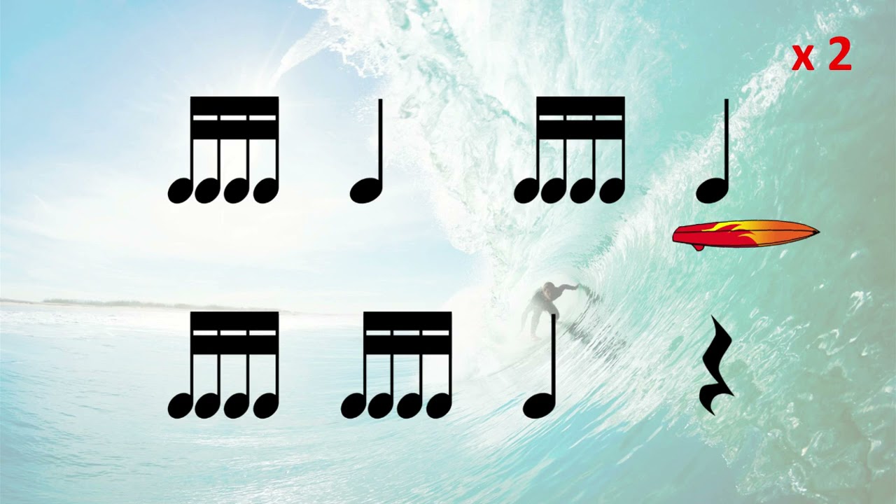 Wipe Out - Sixteenth Note Play Along with Movement