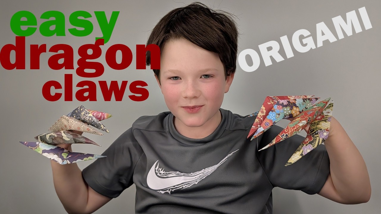 Easy Origami Dragon Claws for Kids 🐉 | Roman Makes