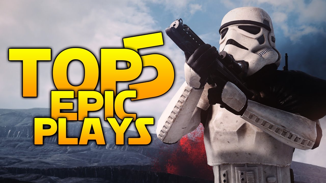 Star Wars Battlefront TOP 5 PLAYS: Insane Strafe Run & Sniper Streaks!